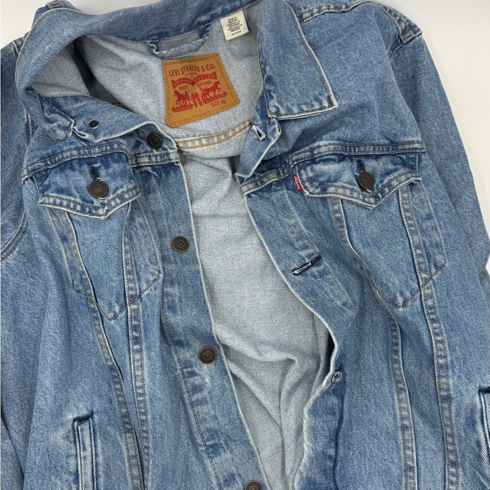 Levi's Blue Denim Oversized Jacket